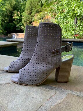 Diba True Its-A-Wrap Suede Hooded Block Heel Sandals